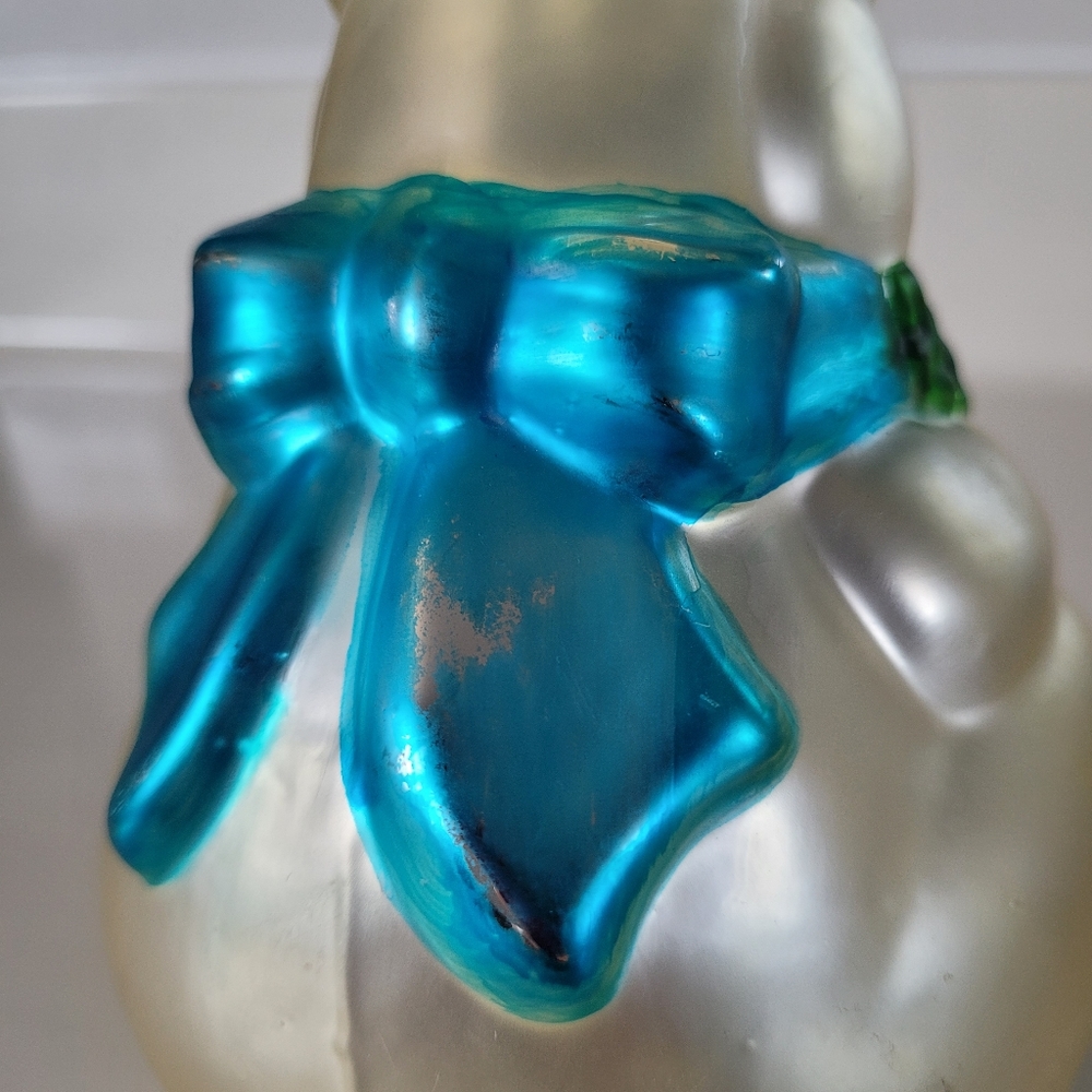 DEPT 56 Bunny  Hand-blown & Hand Painted Mercury Glass (9 inches tall) - Picture 6 of 12